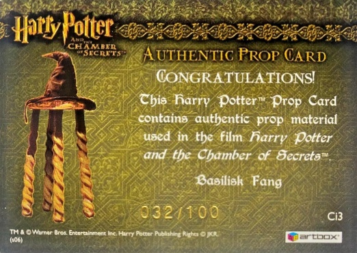 Ci3 - Basilisk's Fang - Back