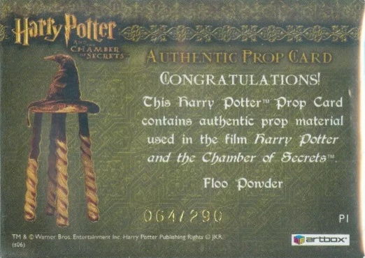 P1 - Floo Powder - Back