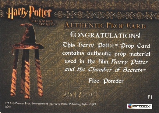 P1 - Floo Powder - Back