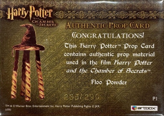 P1 - Floo Powder - Back