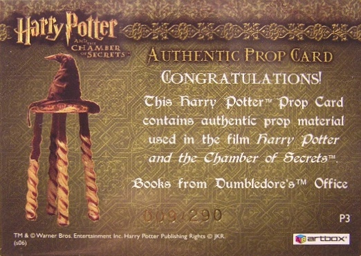 P3 - Books from Dumbledore's Office - Back