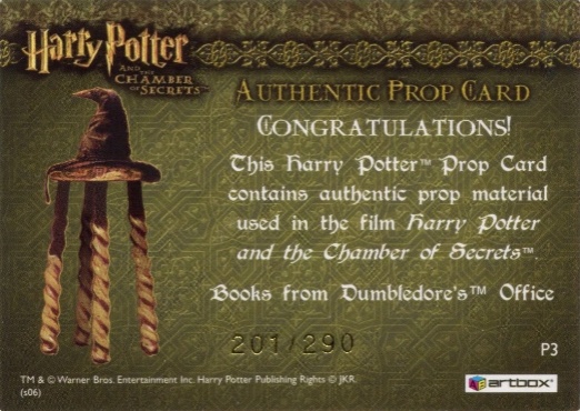 P3 - Books from Dumbledore's Office - Back