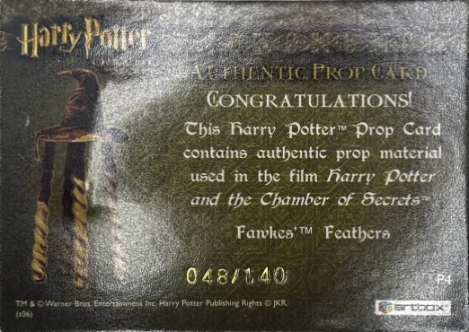 P4 - Fawkes' Feathers - Back