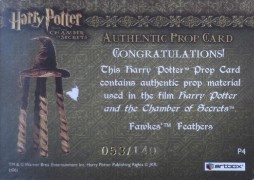 P4 - Fawkes' Feathers - Back