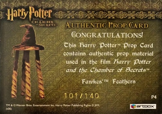 P4 - Fawkes' Feathers - Back