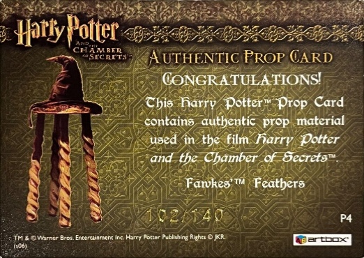 P4 - Fawkes' Feathers - Back