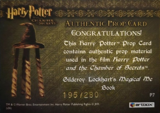 P7 - Gilderoy Lockhart's Magical Me Book - Back