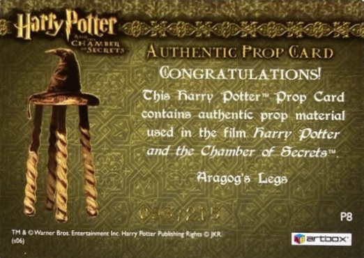 P8 - Aragog's Legs - Back