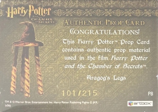 P8 - Aragog's Legs - Back