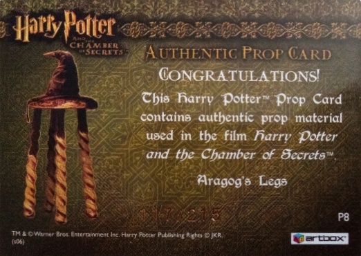 P8 - Aragog's Legs - Back