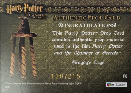 P8 - Aragog's Legs - Back