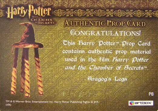 P8 - Aragog's Legs - Back