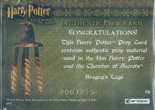 P8 - Aragog's Legs - Back