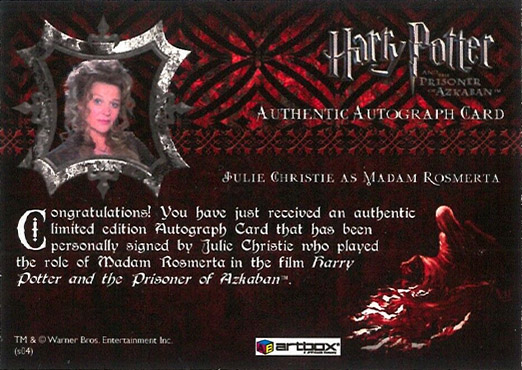 Julie Christie as Madam Rosmerta - Back