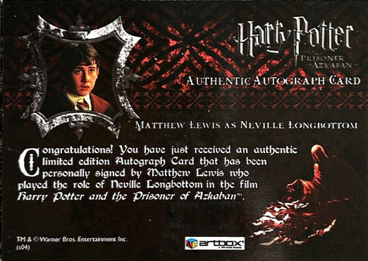 Matthew Lewis as Neville Longbottom - Back