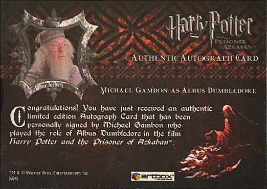 Michael Gambon as Albus Dumbledore - Back