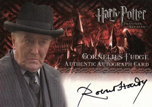 Robert Hardy as Cornelius Fudge - Front