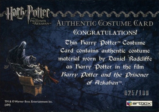 Harry Potter's Black School Robe UK - Back