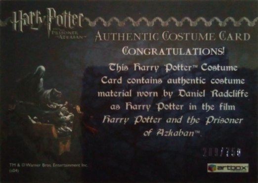 Harry Potter's Black School Robe - Back