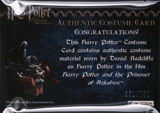 Harry Potter's Black School Robe - Back