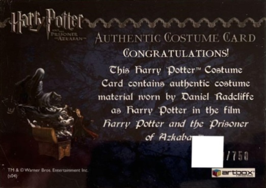 Harry Potter's Black School Robe - Back