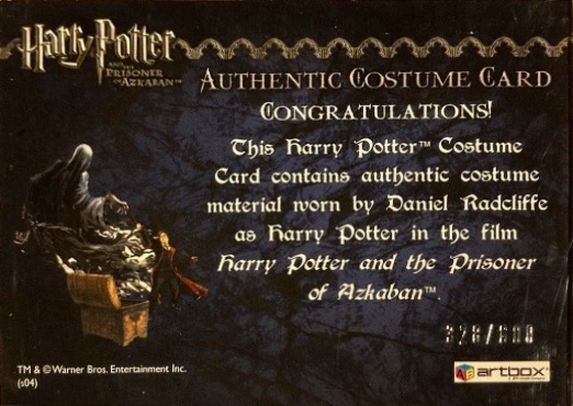 Harry Potter's Gray T-Shirt - Back