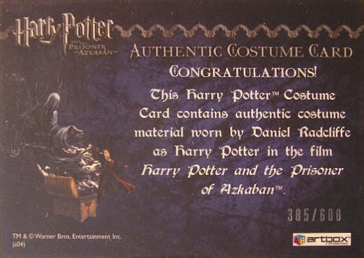 Harry Potter's Gray T-Shirt - Back