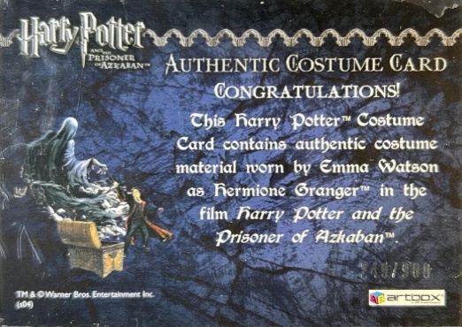 Hermione Granger's Black School Robe - Back