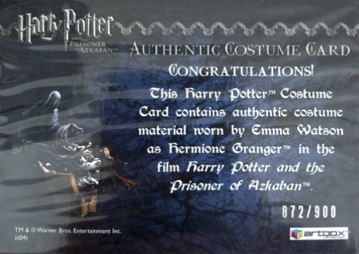 Hermione Granger's Black School Robe - Back