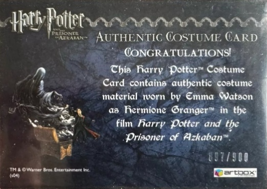 Hermione Granger's Black School Robe - Back