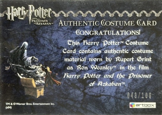 Ron Weasley's Black Cloak - Back