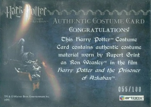 Ron Weasley's Black Cloak - Back