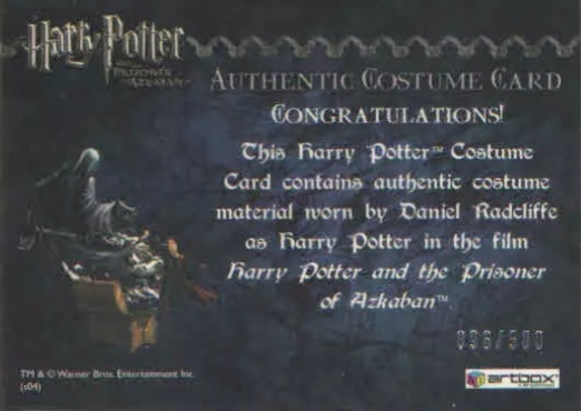 Harry Potter's Black Robe - Back