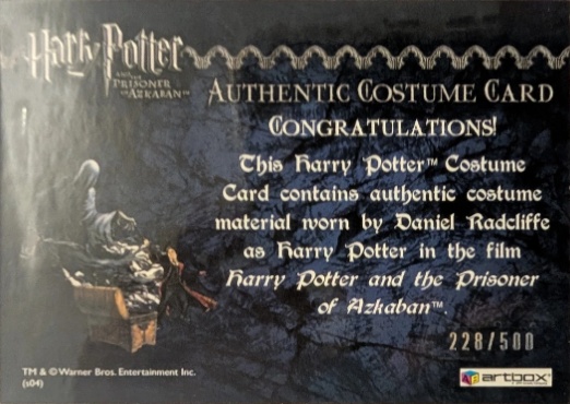 Harry Potter's Black Robe - Back