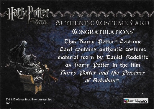 Harry Potter's Black Robe - Back