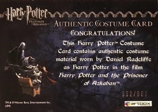 Harry Potter's Black Robe - Back