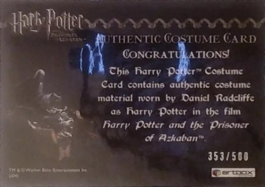 Harry Potter's Black Robe - Back