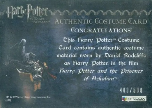 Harry Potter's Black Robe - Back