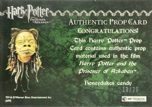 Honeydukes Candy - Back