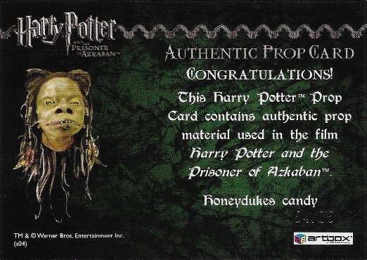 Honeydukes Candy - Back