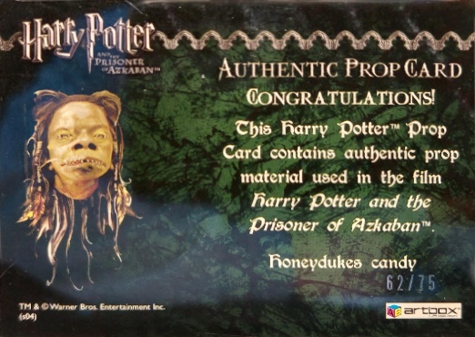 Honeydukes Candy - Back