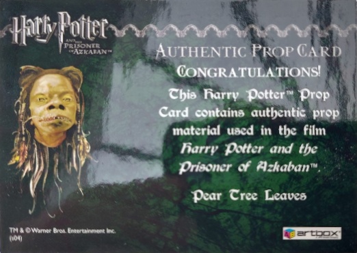 Pear Tree Leaves - Back