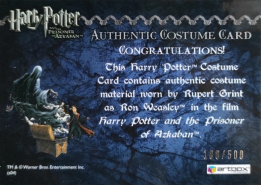 Ron Weasley's Black Cloak - Back