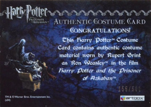 Ron Weasley's Black Cloak - Back