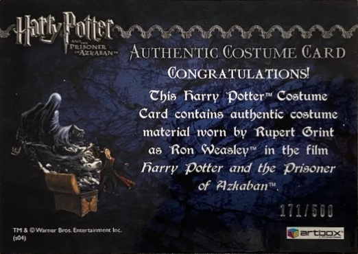 Ron Weasley's Black Cloak - Back