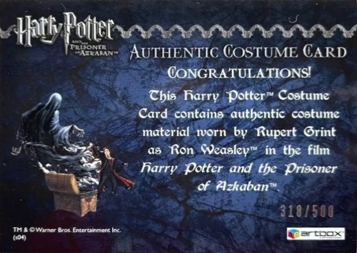 Ron Weasley's Black Cloak - Back