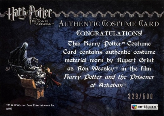 Ron Weasley's Black Cloak - Back