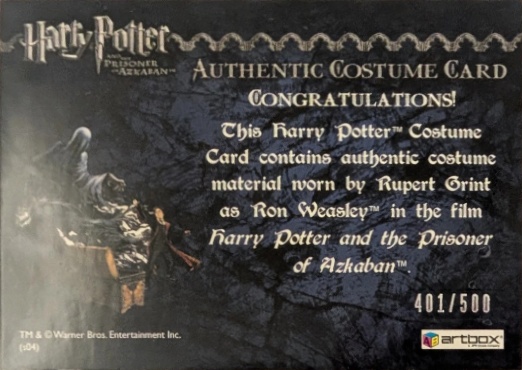 Ron Weasley's Black Cloak - Back