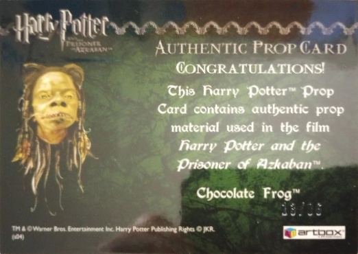 Chocolate Frog - Back