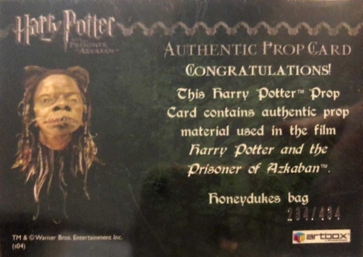 Honeydukes Bag - Back